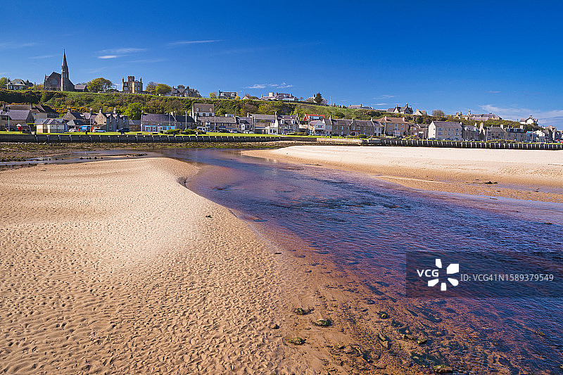 英国苏格兰高地行政区默里湾洛西茅斯海滩图片素材
