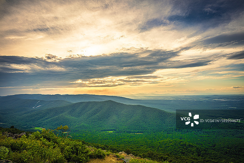 美国弗吉尼亚州日落景观图片素材