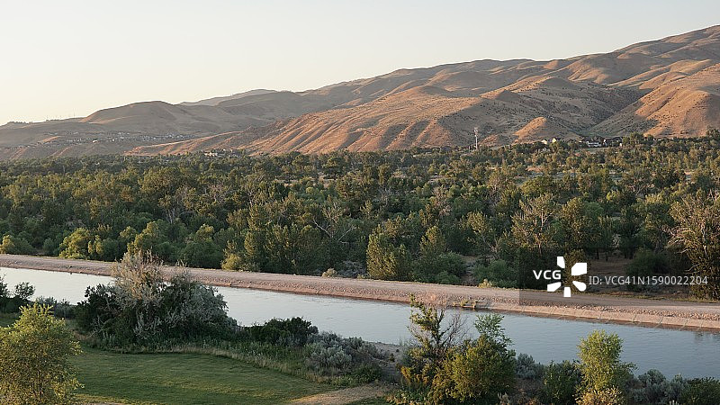 美国爱达荷州博伊西的湖光山色美景图片素材