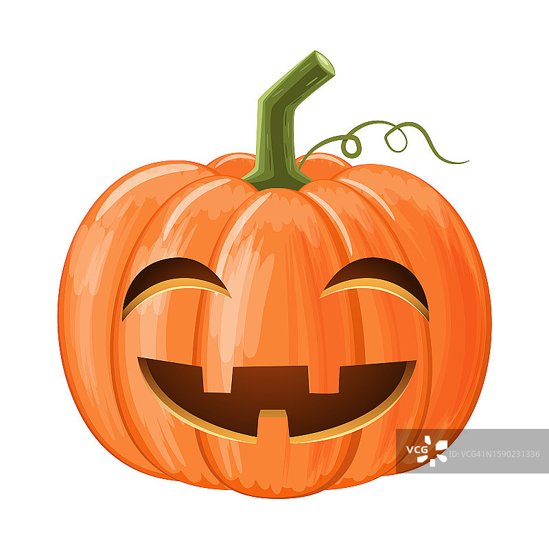 万圣节南瓜灯矢量图图片素材