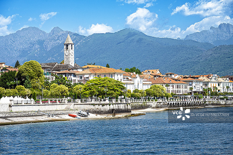 巴韦诺，位于意大利北部马焦雷湖岸边（大湖区）图片素材
