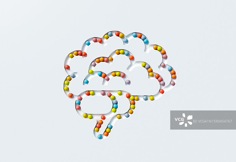 大脑形状的球体图片素材