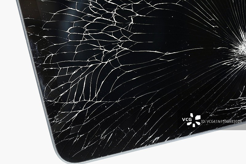 屏幕碎裂的智能手机图片素材