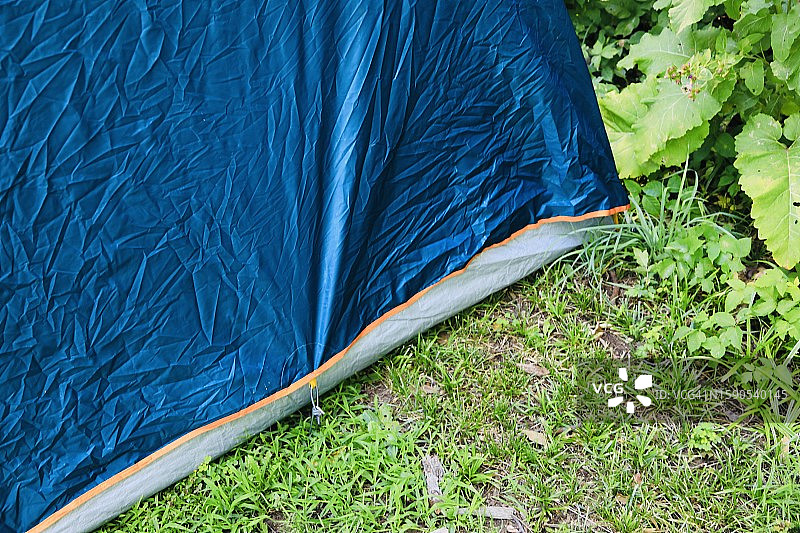 无家可归者的帐篷特写图片素材