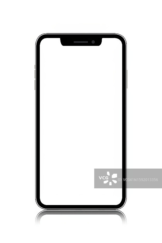 白色背景上的独立智能手机图片素材