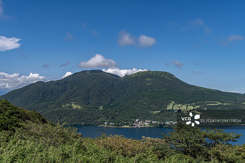 日本神奈川县的箱根山图片素材