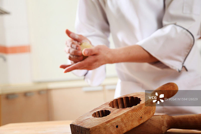 木制月饼模具图片素材