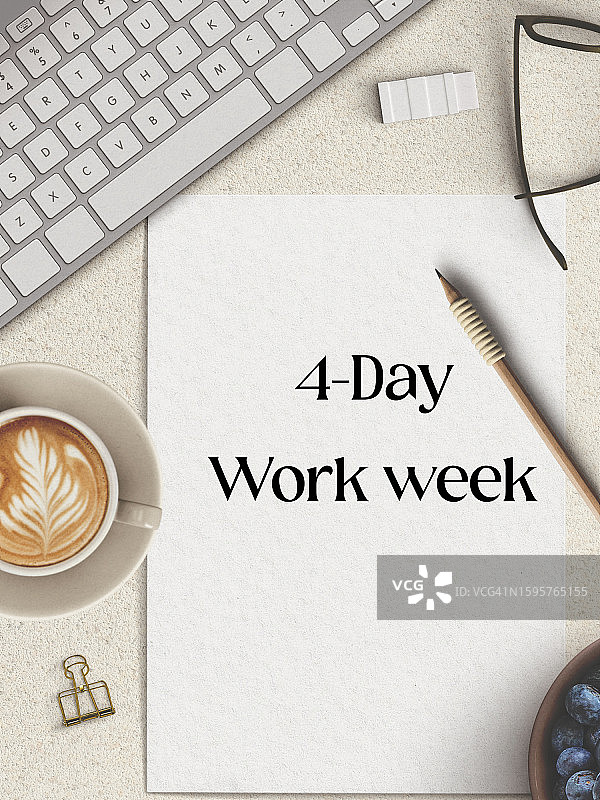 四天工作制桌面壁纸图片素材