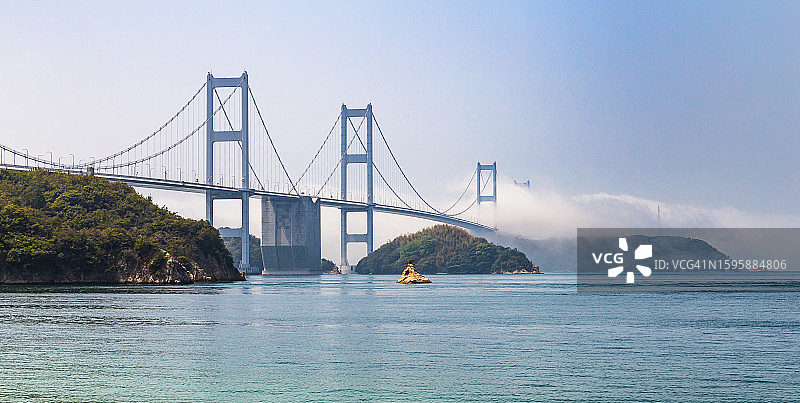日本爱媛县来岛海峡大桥图片素材