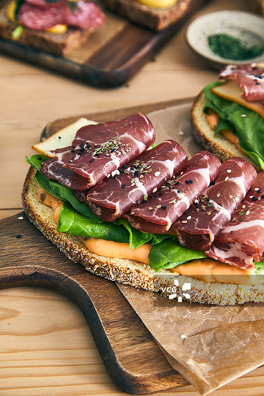 蛋白质三明治图片素材