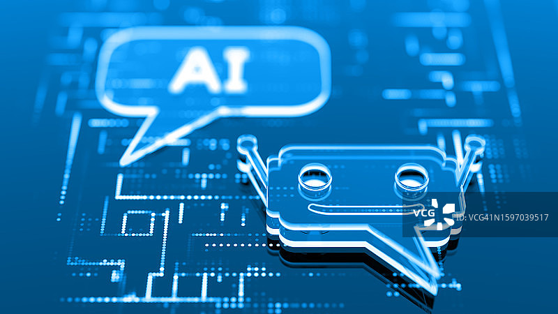 聊天机器人AI - 人工智能数字概念图片素材