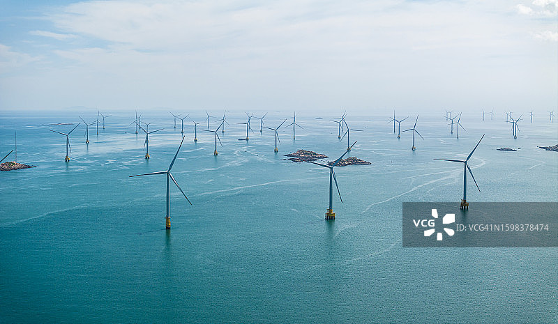 清洁能源，风力发电图片素材