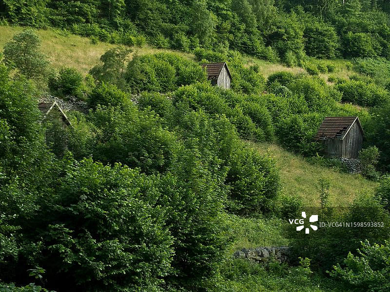 黑森林北部胡赫滕，巴登-符腾堡州，德国图片素材