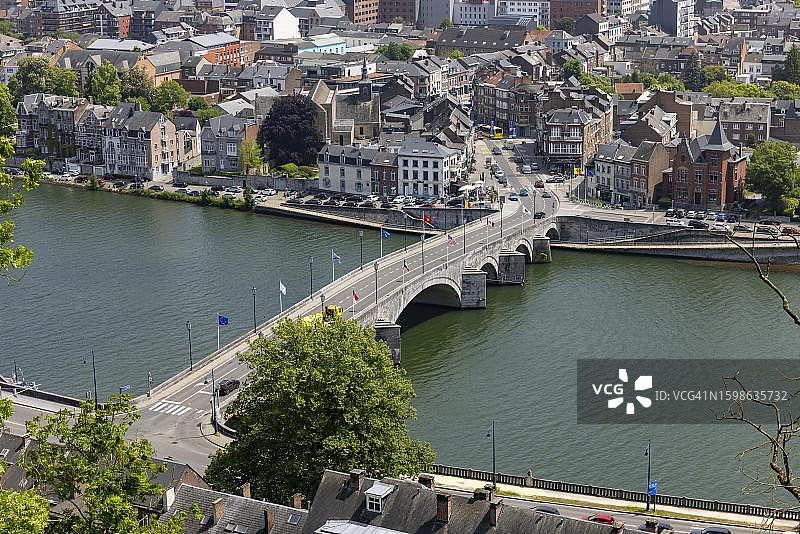 雅姆桥，默兹河上的桥梁，那慕尔，瓦隆尼亚，比利时图片素材