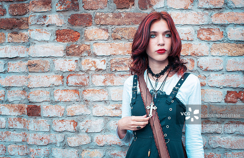 哥特风少女图片素材