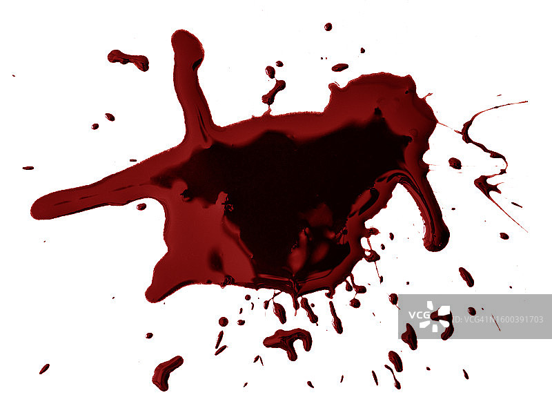 白色画布上的红色和黑色油漆飞溅图片素材