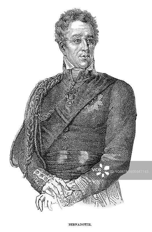 瑞典和挪威国王卡尔十四世·约翰（让·贝纳多特）图片素材