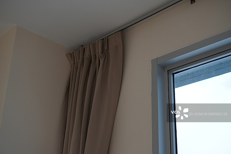 褶皱窗帘图片素材