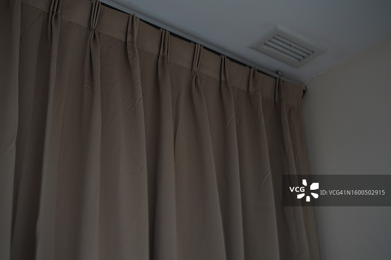 褶皱窗帘图片素材