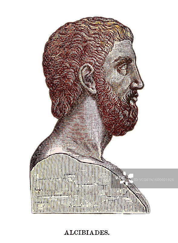 古希腊政治家军事家雕塑图片素材