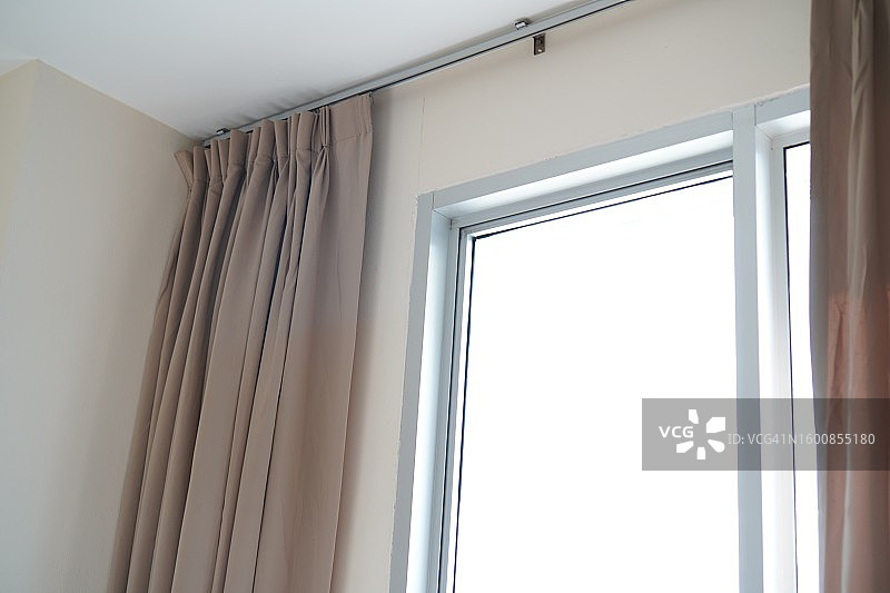 褶皱窗帘图片素材