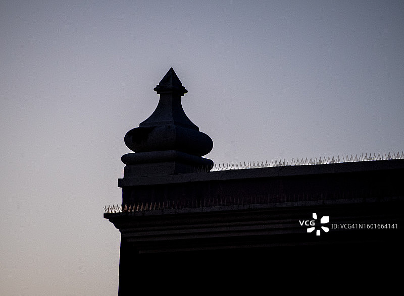 建筑塔细节轮廓图片素材