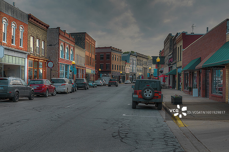 马尼斯蒂河街景图片素材