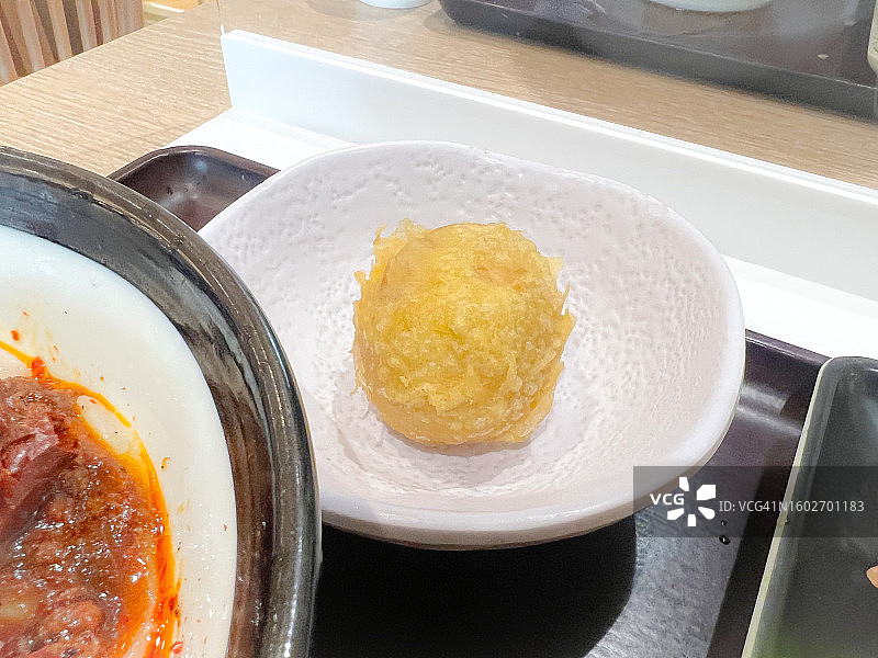 溏心蛋天妇罗图片素材