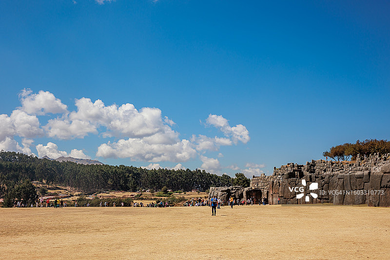 库斯科的印加萨克赛瓦曼堡垒图片素材