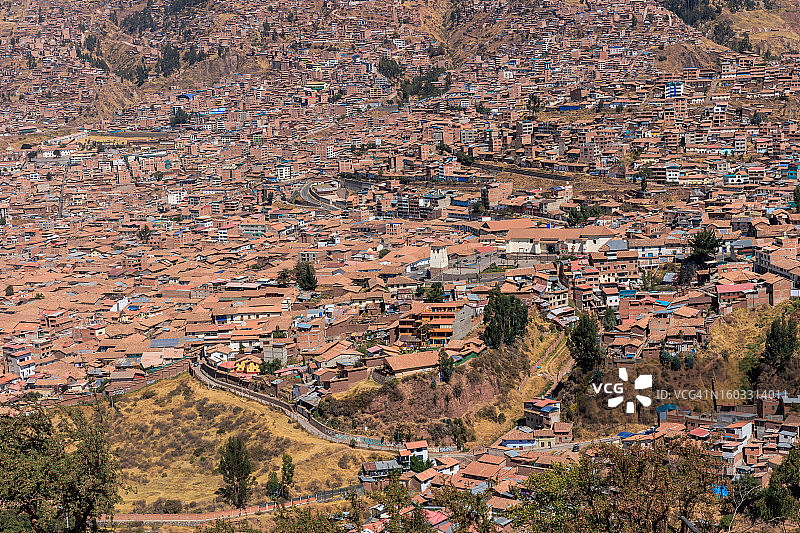 库斯科的印加萨克赛瓦曼堡垒图片素材