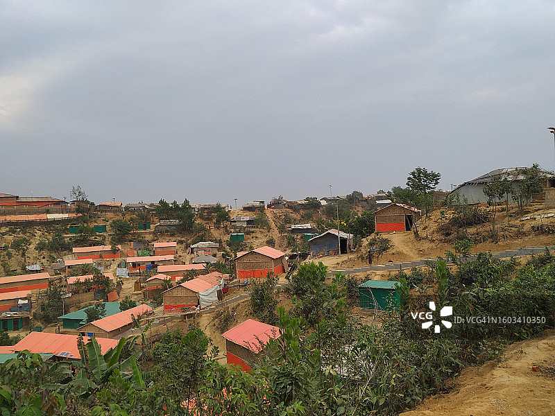 孟加拉国城镇景观高角度视图图片素材