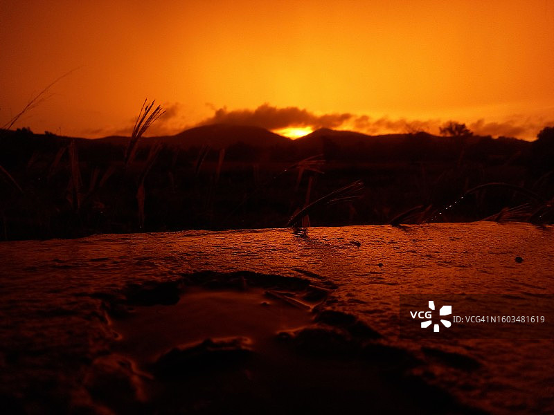 日落时分的壮丽景色图片素材