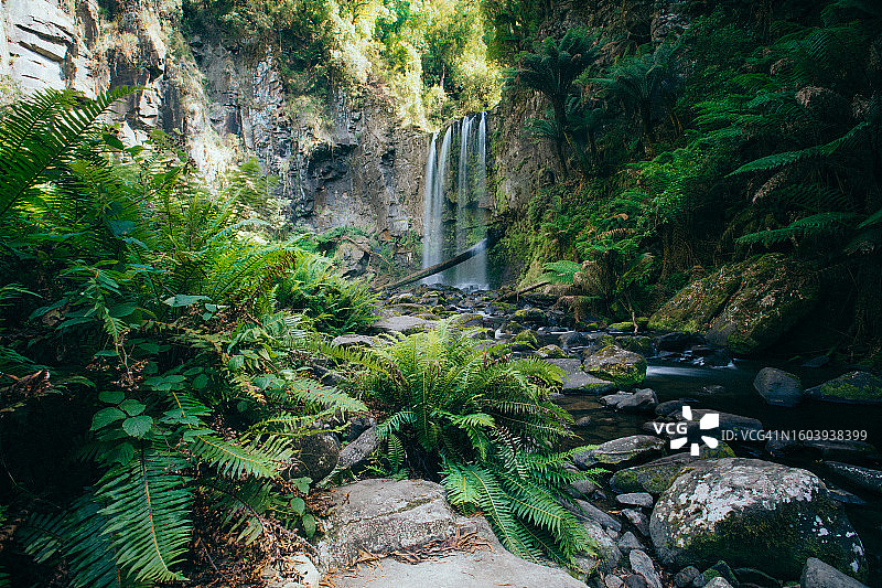 霍普敦瀑布，大洋路，澳大利亚图片素材