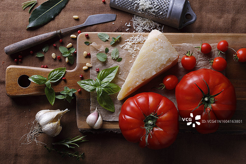 奶酪和番茄图片素材