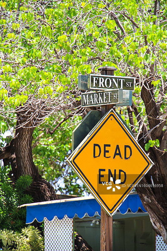 拉海纳大街路标图片素材