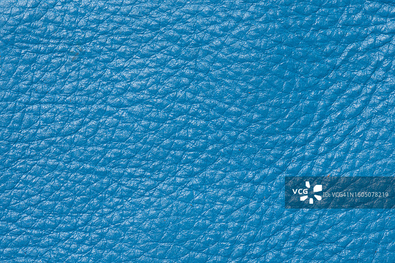 蓝色皮革纹理特写图片素材