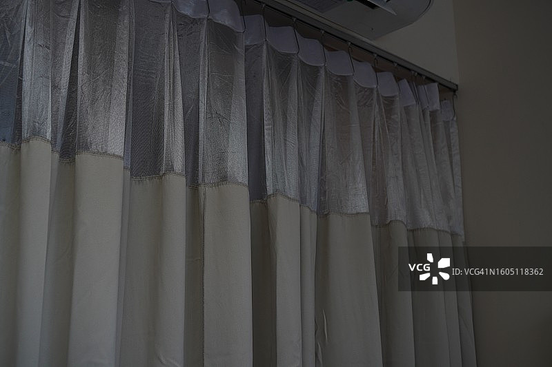 褶皱窗帘图片素材