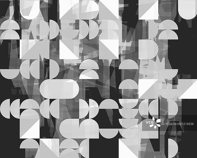 几何抽象黑白纹理三角形和半球背景图片素材