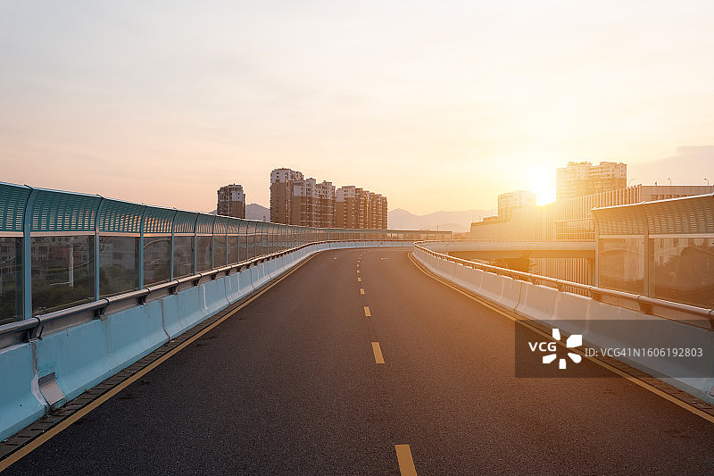 高架沥青道路图片素材