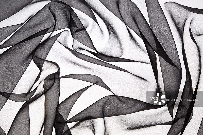 黑色欧根纱图片素材