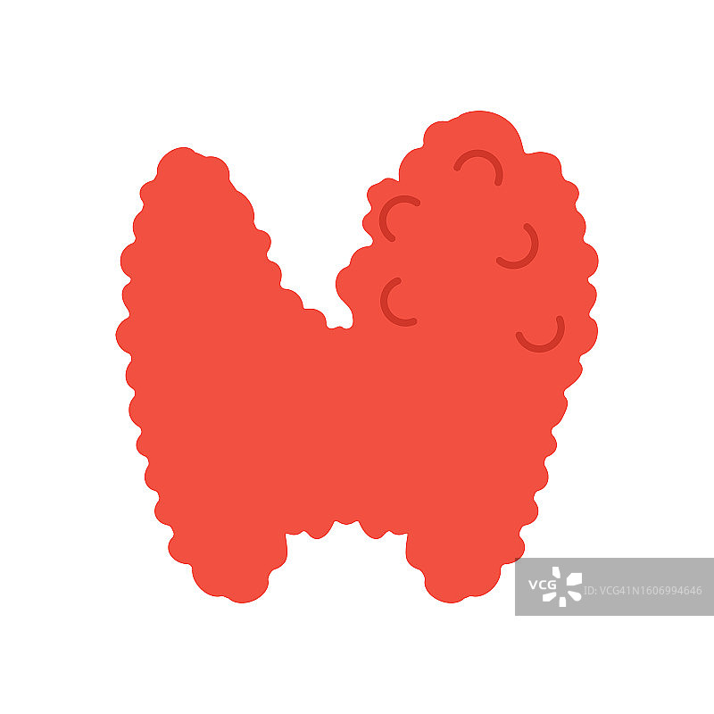 甲状腺肿大插画图片素材