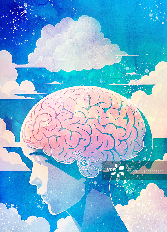 心理健康概念插画图片素材