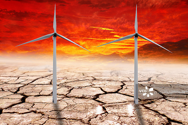 气候紧急情况概念合成图图片素材