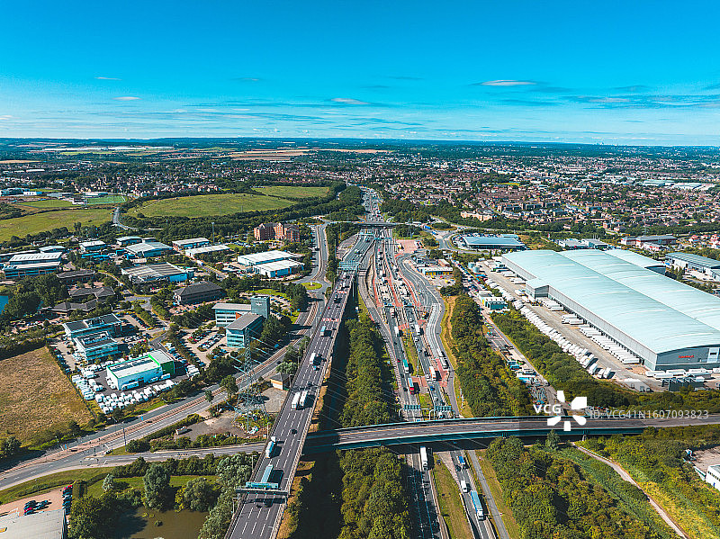 英格兰东南部达特福德的高速公路图片素材
