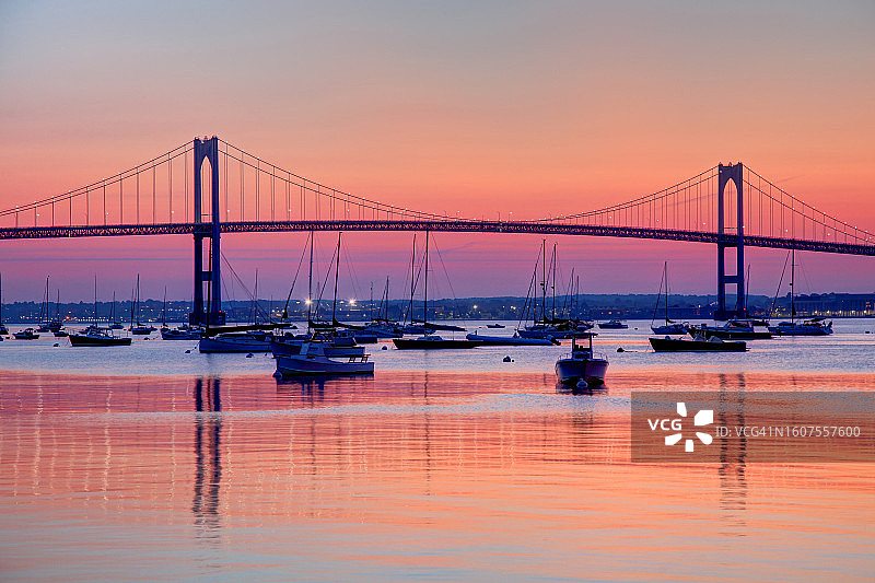 罗德岛纽波特大桥图片素材