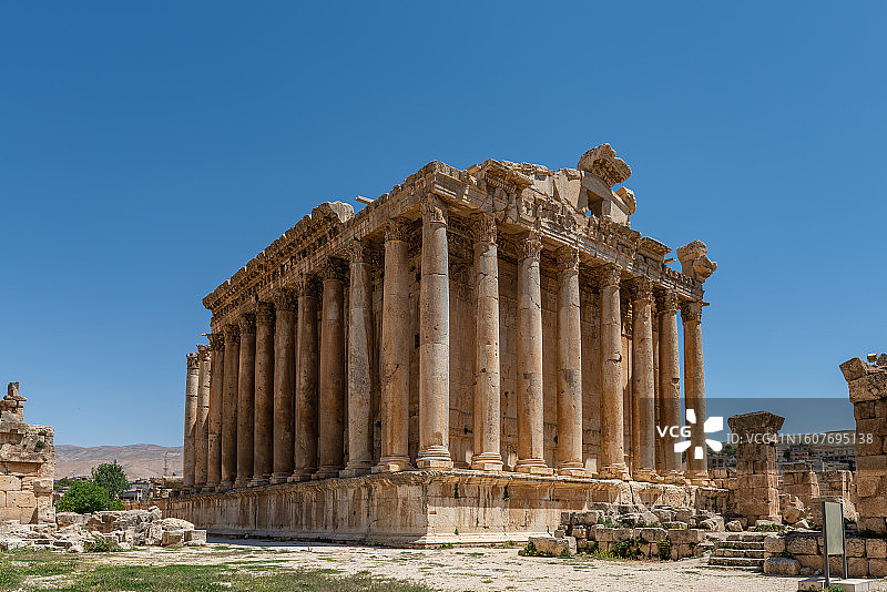 巴勒贝克巴克斯神庙，贝卡谷地，黎巴嫩图片素材