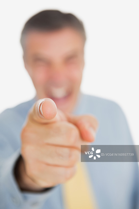 指向手指的商人图片素材