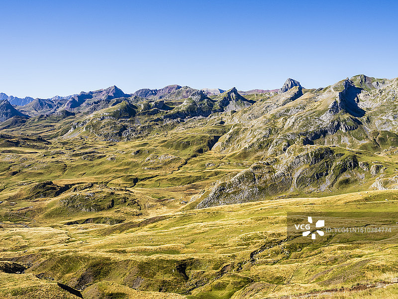 法国比利牛斯山脉的景观图片素材
