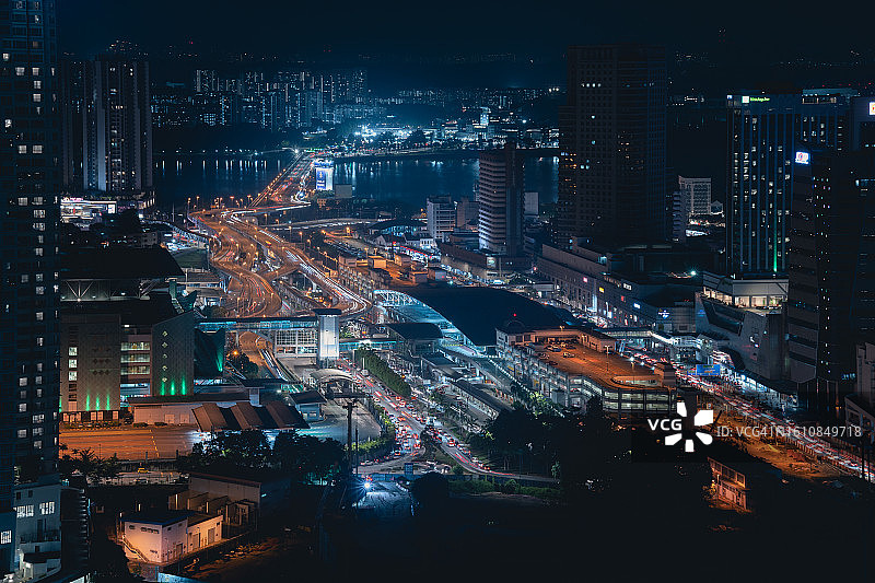 新山之夜图片素材