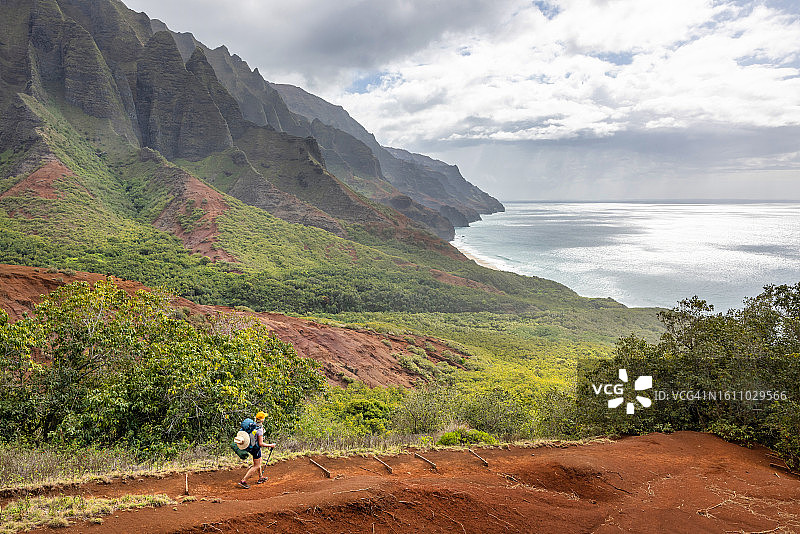 热带背包旅行图片素材